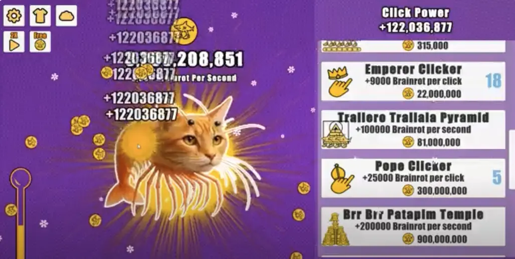 Brainrot Clicker Game Screenshot - Military Aircraft Character Italian Brainrot Clicker Game - Bombardino Crocodilo Aircraft Character